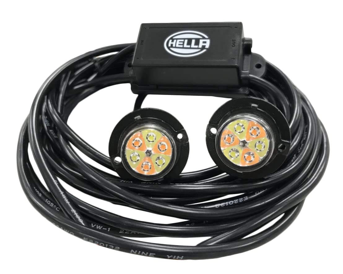 HELLA H22901001 Hella 358111941 CONCEALED L/HEAD LED GEN2 KIT AMBER