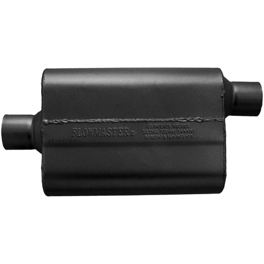 FLOWMASTER 942542 Flowmaster 942542 40 Delta Flow Muffler - 2.50 Center In and 2.50 Offset Out - Aggressive Sound