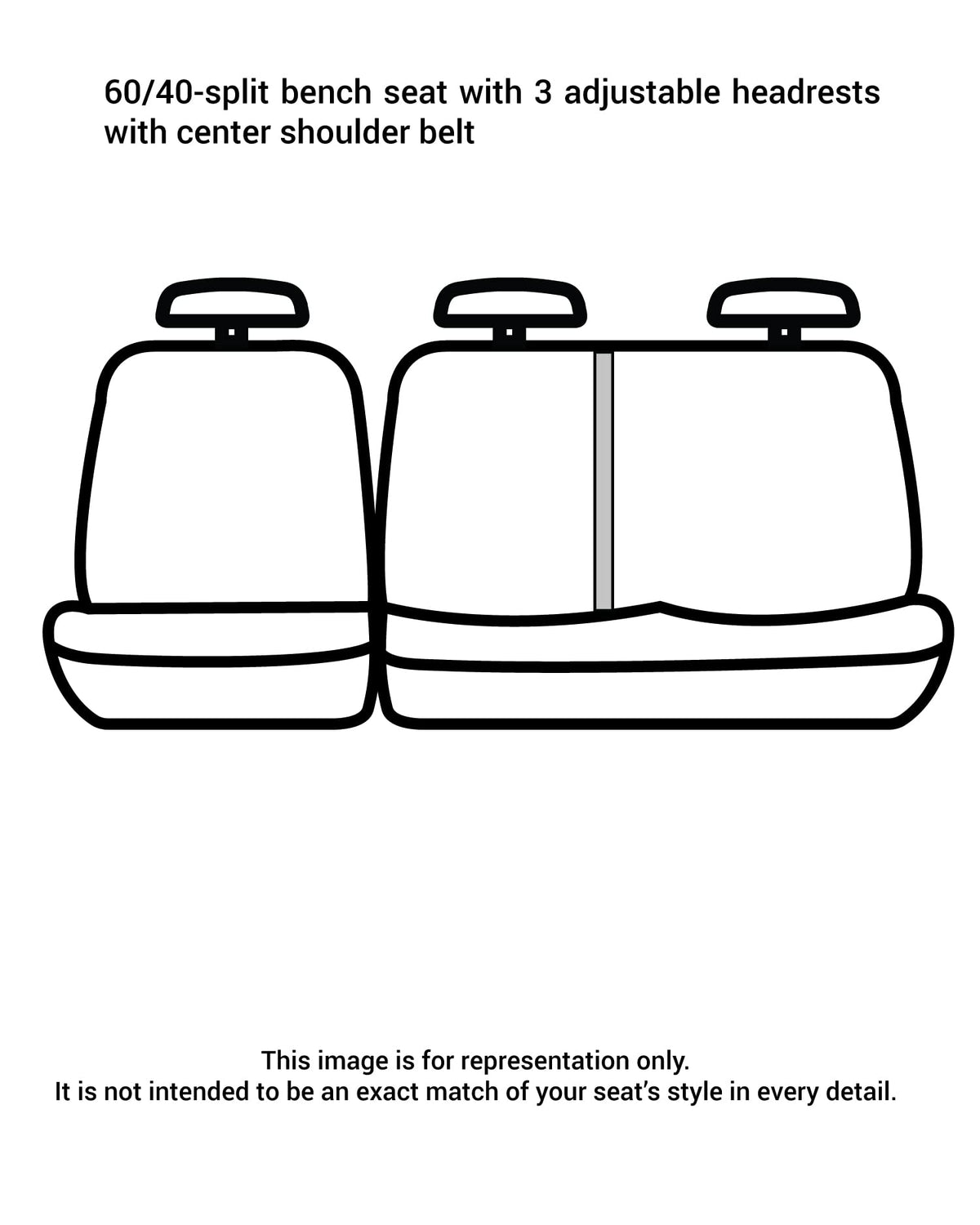 Covercraft SSC8462CAGY Covercraft Carhartt SeatSaver Custom Seat Covers – SSC8462CAGY – 2nd Row 60/40 Bench Seat – Compatible with Select Ford F-250/350 Models, Gravel