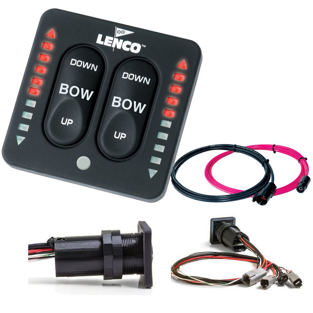 LENCO 15171-001 LENCO Marine Lenco 15171-001 LED Tactle Switch w/Pigtail, Dual