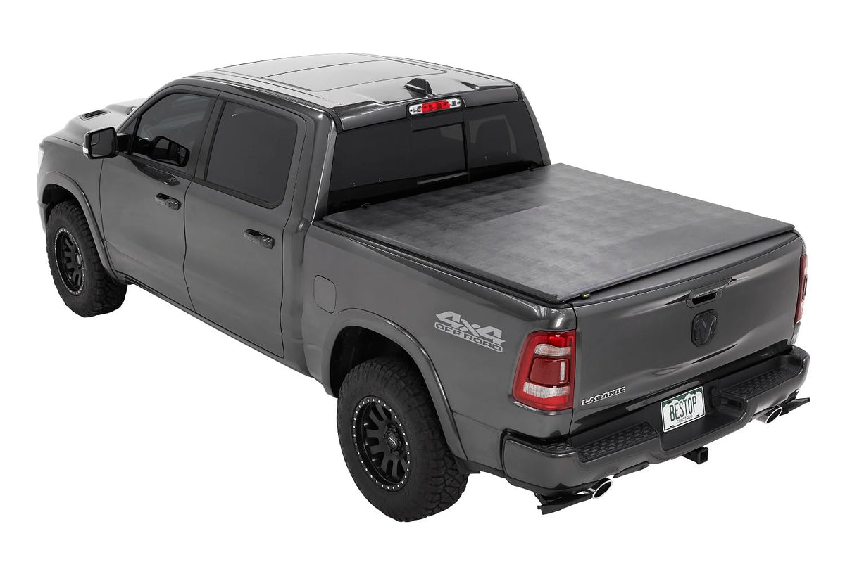 BESTOP 16227-01 Bestop 1622701 EZ-Fold Soft Tonneau Cover for 2019-Current Dodge Ram 1500 Without Rambox, 5.7' Bed