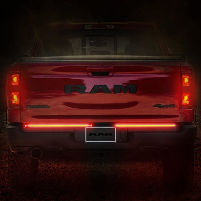 Putco 9200918-04 Putco 18" Pair Blade LED Tailgate Light Bar Red/Amber/White LEDs & Plug-N-Play Quick Connect Harness - Fits Jeep Wrangler 2007-2018 / Ram Truck 2019-2025