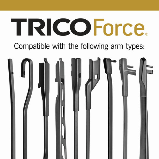 TRICO 25-280 TRICO Force Wiper Blade 28 inch Fits Select Ford, Nissan, Toyota, Hyundai, Dodge, Honda, Kia, Chevrolet, Mercedes-Benz, Tesla, Chrysler (25-280)