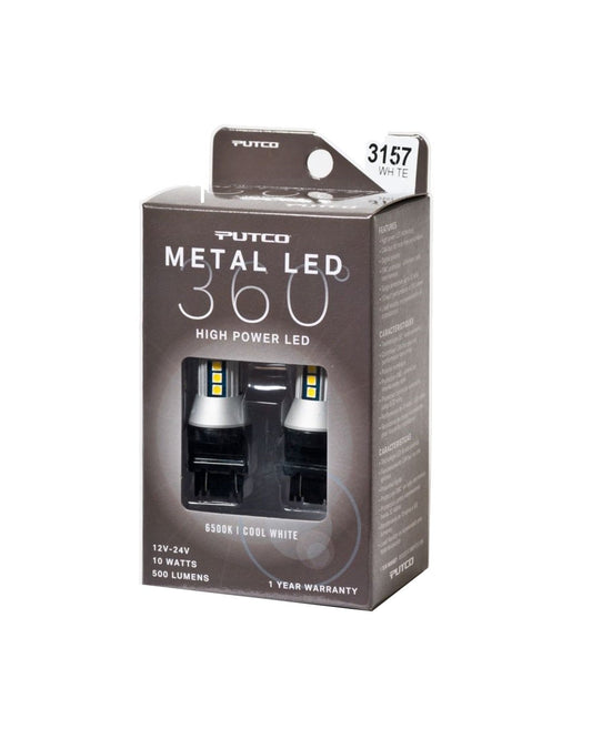 PUTCO 343157W-360 Putco 343157W-360 Pair of White Plasma LED Brake Light Bulbs