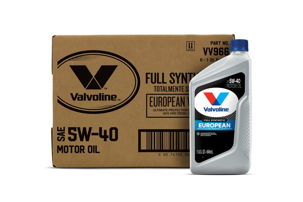 VALVOLINE VV966 Valvoline - VV966-CS 5W-40 MST SynPower Full Synthetic Motor Oil - 1qt (Case of 6) (VV966-6PK)