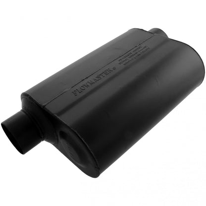 FLOWMASTER 953049 Flowmaster 953049 Super 40 Muffler - 3.00 Offset In and 3.00 Same Side Out - Aggressive Sound