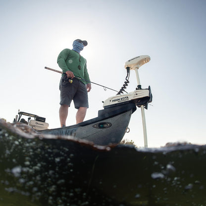 Minn Kota 1363586 Minn Kota Riptide PowerDrive Bow-Mount Electric Trolling Motor with Wireless Remote – 70 Lb. Thrust, 54 In. Shaft, Saltwater