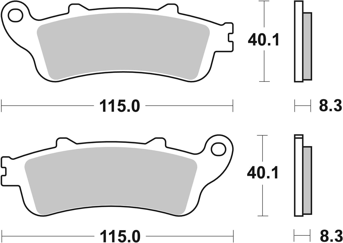 BREMBO 07HO42SA Brembo 07HO42SA DISC BRAKE PAD SET