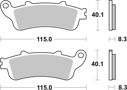 BREMBO 07HO42SA Brembo 07HO42SA DISC BRAKE PAD SET