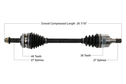 TRAKMOTIVE HY-8340 TrakMotive CV Axle Shaft - HY-8340