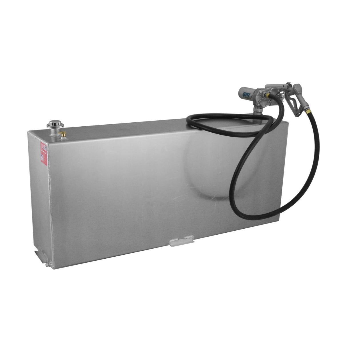 RDS MFG INC 72118 RDS MFG INC 72118 Vertical Transfer Fuel Tank - 90 Gallon Capacity 60" L x 14" W x 26" H, Silver Mill Finish Aluminum