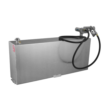 RDS MFG INC 72118 RDS MFG INC 72118 Vertical Transfer Fuel Tank - 90 Gallon Capacity 60" L x 14" W x 26" H, Silver Mill Finish Aluminum