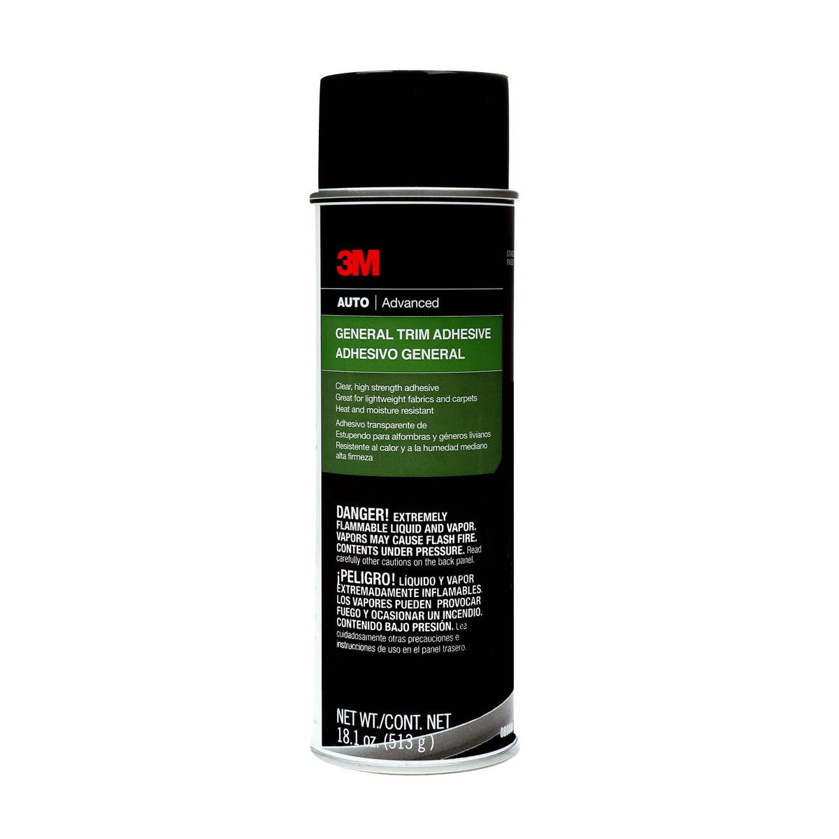 3M 08088 3M General Trim Adhesive 08088, High Strength, Clear Drying, Aerosol, 18.1 oz