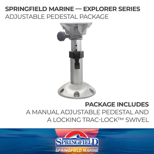 SPRINGFIELD 1253032-L1 Springfield 1253032-L1 Explorer Adjustable Pedestal - 13-5/8" to 16-5/8"