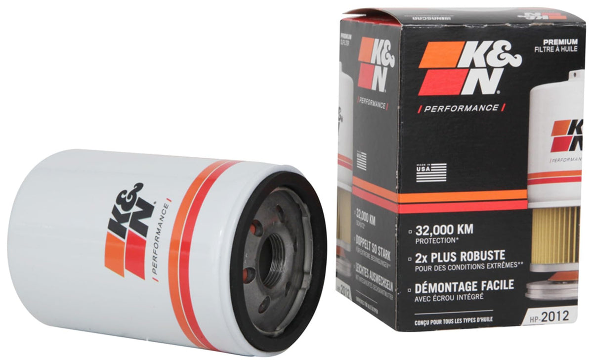 K&N HP-2012 Oil Filter: 20,000 Mile Engine Protection