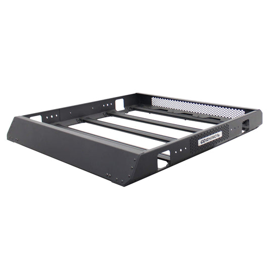 GO RHINO 5934068T Go Rhino SRM 400 Roof Rack - Customizable Basket & Clamps | Textured Black, L: 68" x W: 52" x H: 5.5" | 5934068T