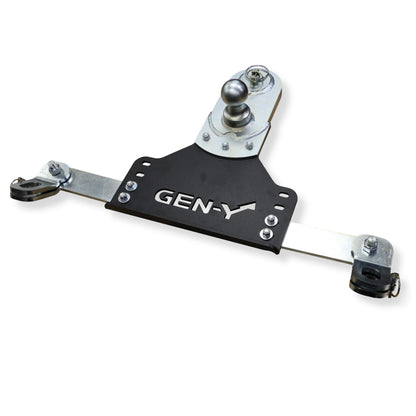 GEN-Y HITCH GH-21015 GEN-Y Hitch GoosePuck GEN II Main Assembly - 5" Offset - 25K Overall Towing - with Safety Chain Anchors Incorporated - Compatible with GM 2018-19 Short and Long Bed Trucks