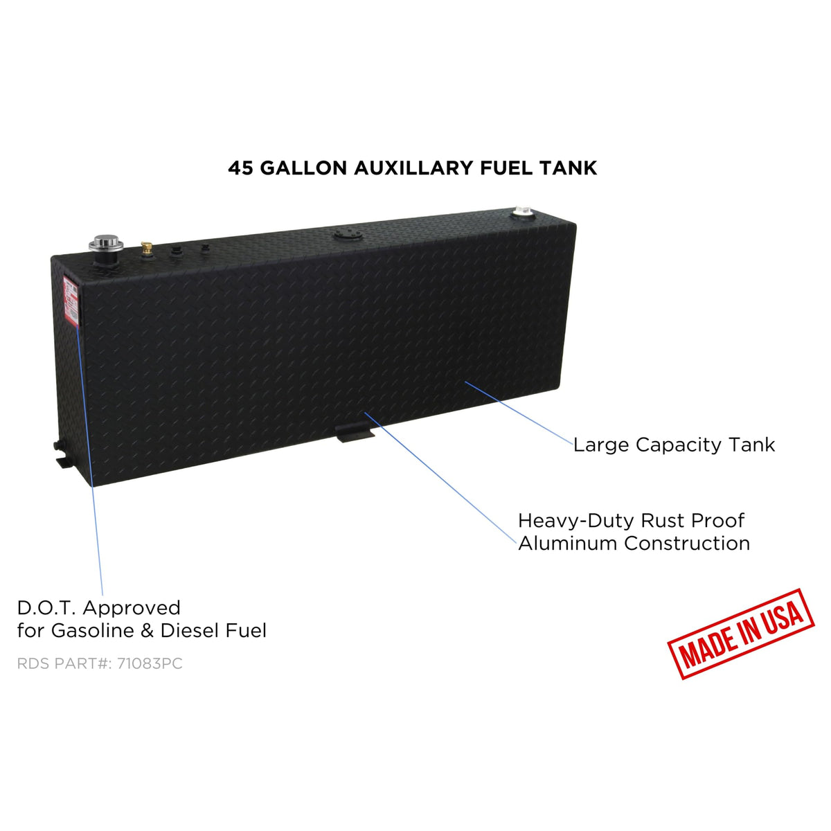 RDS MFG INC 71083PC RDS MFG INC RDS MFG 71083PC INC Transfer Tank, 45 Gal