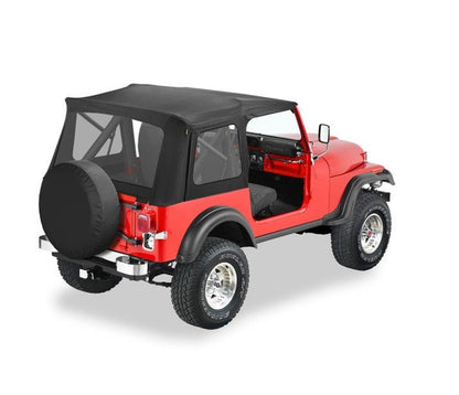 BESTOP 51599-15 Bestop Supertop Classic Black Denim 5159915 for Jeep CJ7/YJ 1976-1995