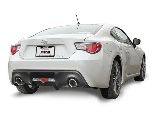 BORLA 140496 BORLA 140496 Cat-Back Perf. Exh. Sys. for 2013-2020 Subaru BRZ & 2013 Scion FR-S & 2017-2020 Toyota 86 2.0L 4 Cyl. T-304 SS S-Type Dual Split Rear Exit Single 4.5" Rnd. Polished T-304 Tips