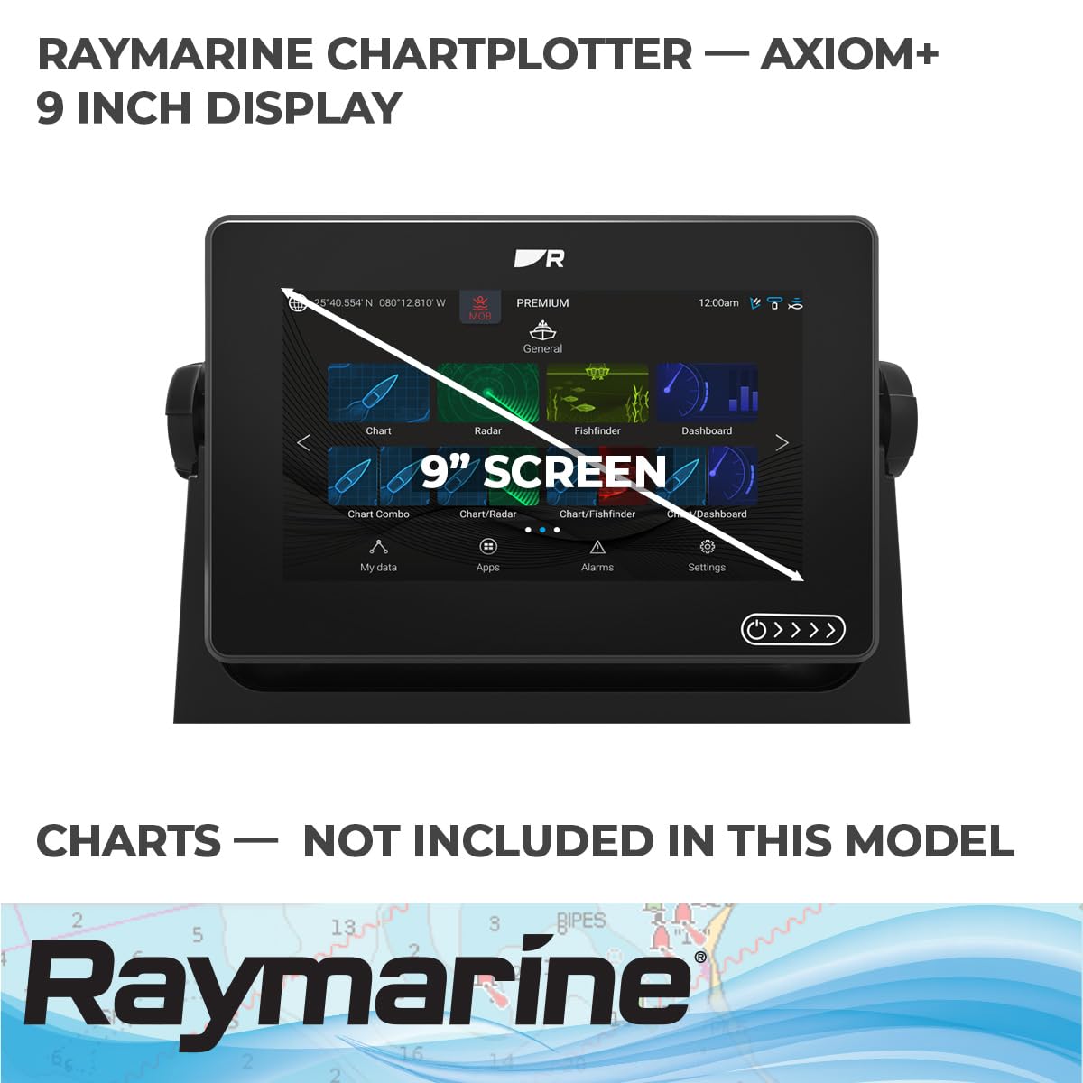 RAYMARINE E70636 Raymarine E70636 AXIOM+ 9 MFD (NO SONAR) NO CHARTS