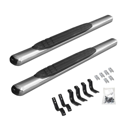 GO RHINO 684415552PS RealTruck 4" OE Xtreme Sidesteps & Brackets | Stainless Steel, Polished | 684415552PS | Fits 2015-2026 Ford F-150 Standard Cab Pickup; 2017-2026 Ford F-250, F-350 Super Duty Standard Cab Pickup