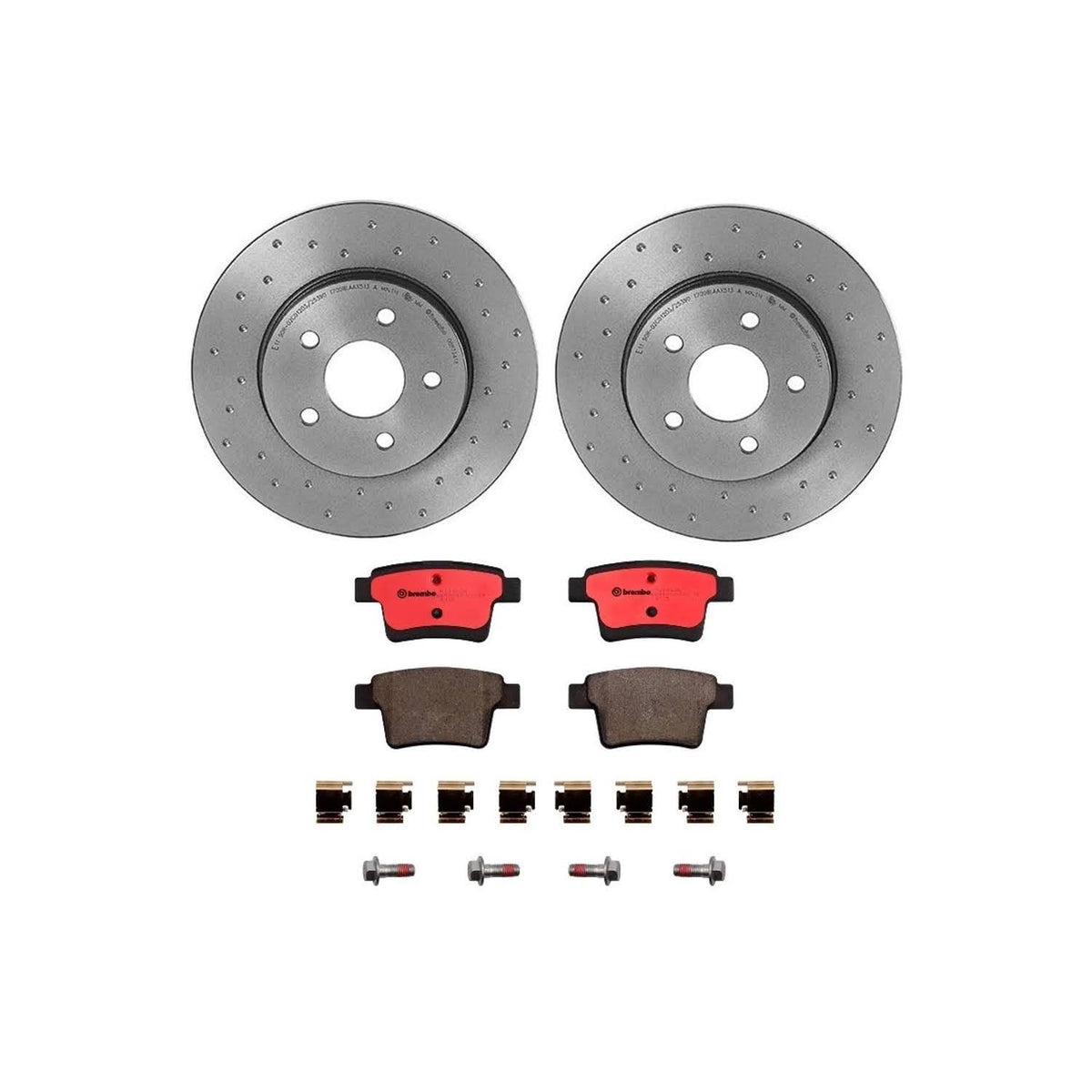 BREMBO KTX0095 Brembo KT Series Premium Brake Kit (KTX0095) for Jaguar X-Type 2005-2008 – High-Performance Brake Pads & Rotors – Direct OE Replacement