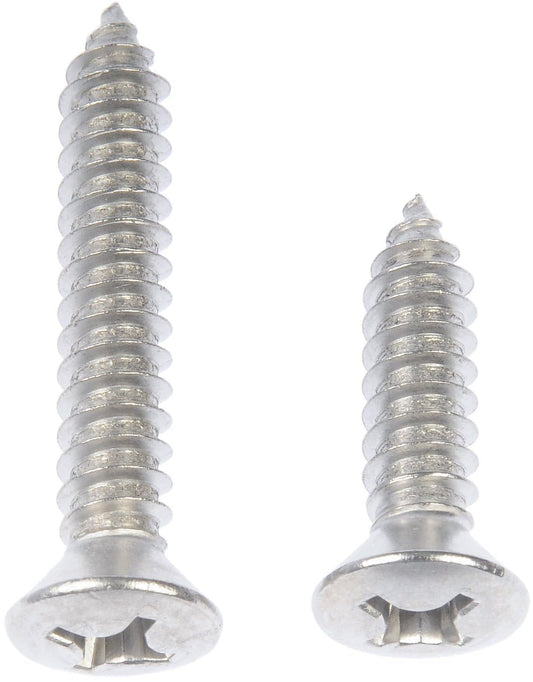 DORMAN 784-180 Dorman 784-180: Self Tapping Screw-Stainless Steel-Oval Head-No. 14 x 1 In, 1-1/2 In.