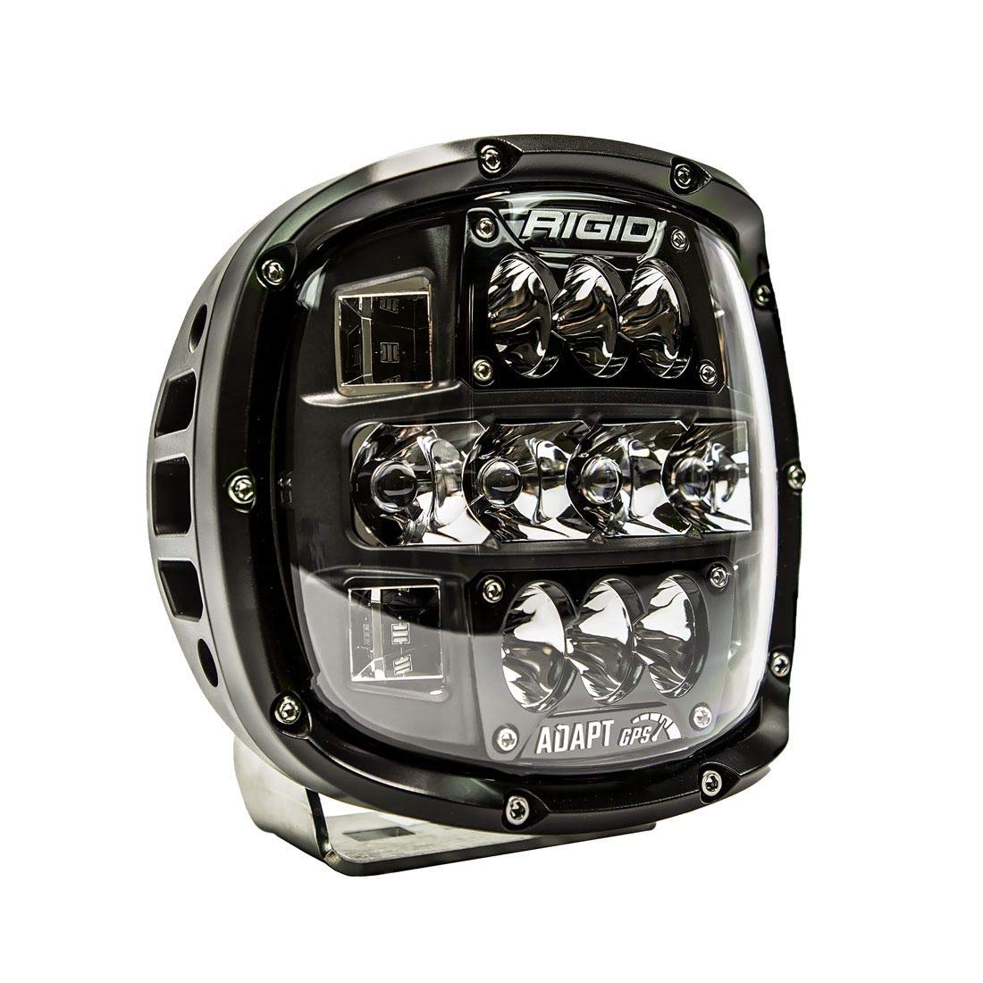 Rigid Industries 300414 RIGID INDUSTRIES Adapt XP Extreme Powersports LED Light Pod with 3 Optic Lighting Zones and GPS Module, Single