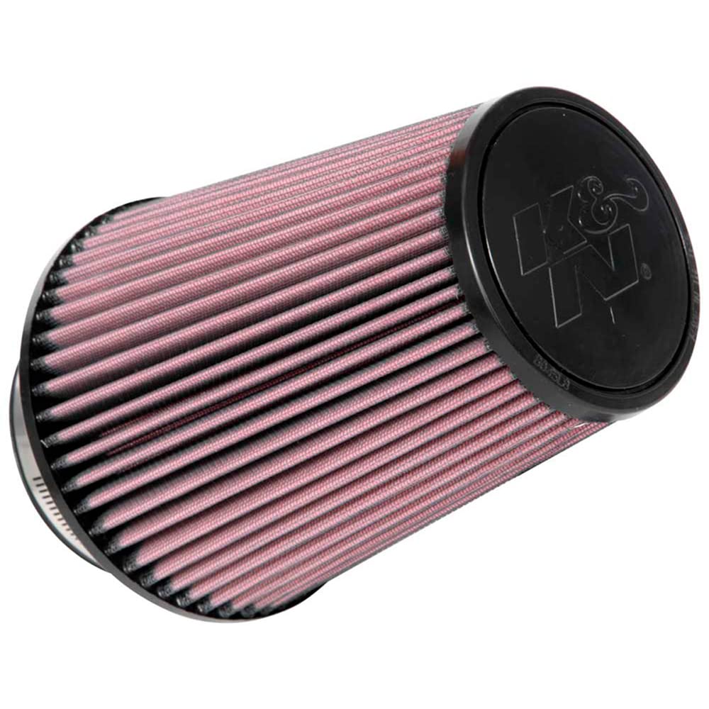 K&N FILTER RU-1027 K&N High-Flow Original Lifetime Universal Clamp-On Air Filter: High Performance, Premium, Washable: Flange Diameter: 4 In, Filter Height: 8 In, Flange Length: 1.75 In, Shape: Round Tapered, RU-1027