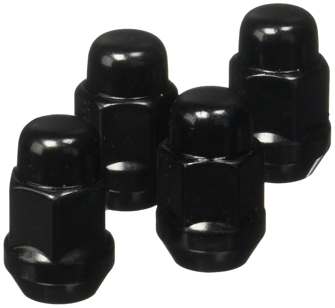 GORILLA 41137BCB Acorn Bulge - 3/4" Hex - 12mm x 1.50 Thread Size - Black Finish - Pack of 4 Lug Nuts (41137BCB)