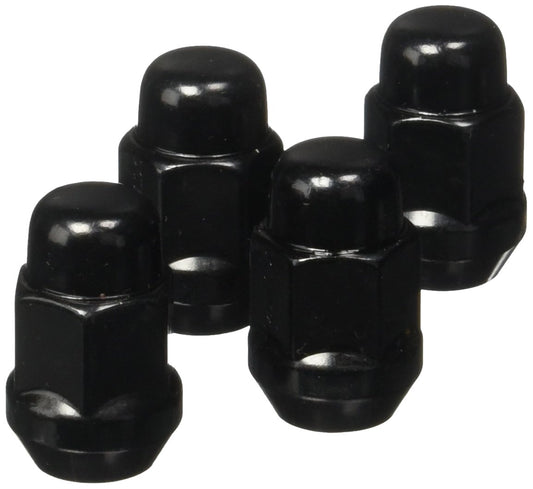 GORILLA 41137BCB Acorn Bulge - 3/4" Hex - 12mm x 1.50 Thread Size - Black Finish - Pack of 4 Lug Nuts (41137BCB)