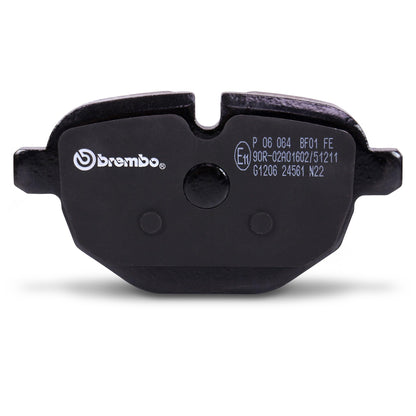 BREMBO P06064 Brembo P06064 Low-Met Rear Disc Brake Pad Set BMW/BMW (BRILLIANCE) OE# 34216796741