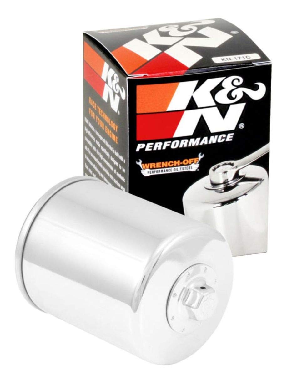 K&N FILTER KN-171C K&N Motorcycle Oil Filter: High Performance, Wrench Off Nut, KN-171C