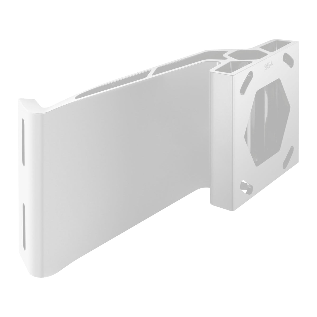 MINN KOTA 1810382 Minn Kota Jack Plate Adapter Bracket for Raptor – Starboard, 5" Setback, 4" Rise, White