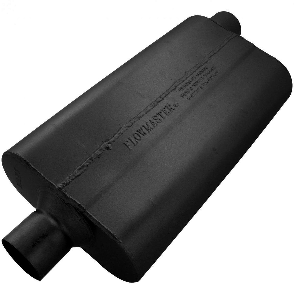FLOWMASTER 942552 Flowmaster 942552 50 Delta Flow Muffler - 2.50 Center In and 2.50 Offset Out - Moderate Sound