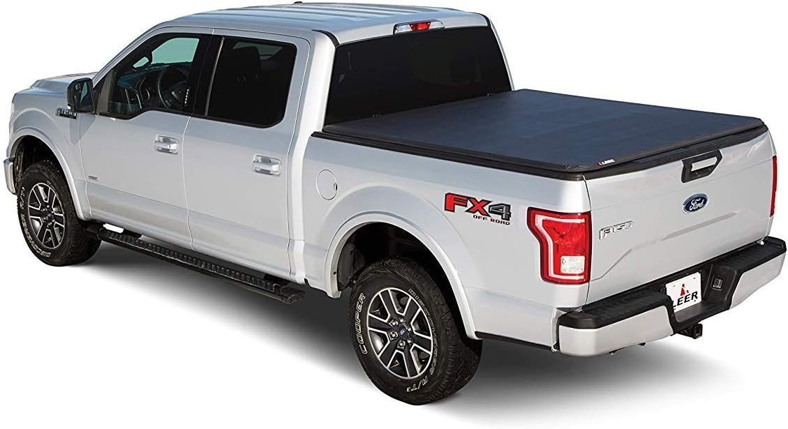 LEER 630345 LEER Latitude Soft Folding Tonneau Cover, Fits 2024-2026 Toyota Tacoma with 5'2" Truck Bed