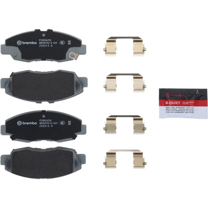 BREMBO P28042N Brembo P28042N Premium Ceramic Front Disc Brake Pad Set HONDA/HONDA (DONGFENG)/HONDA (GAC) OE# 45022S01A01