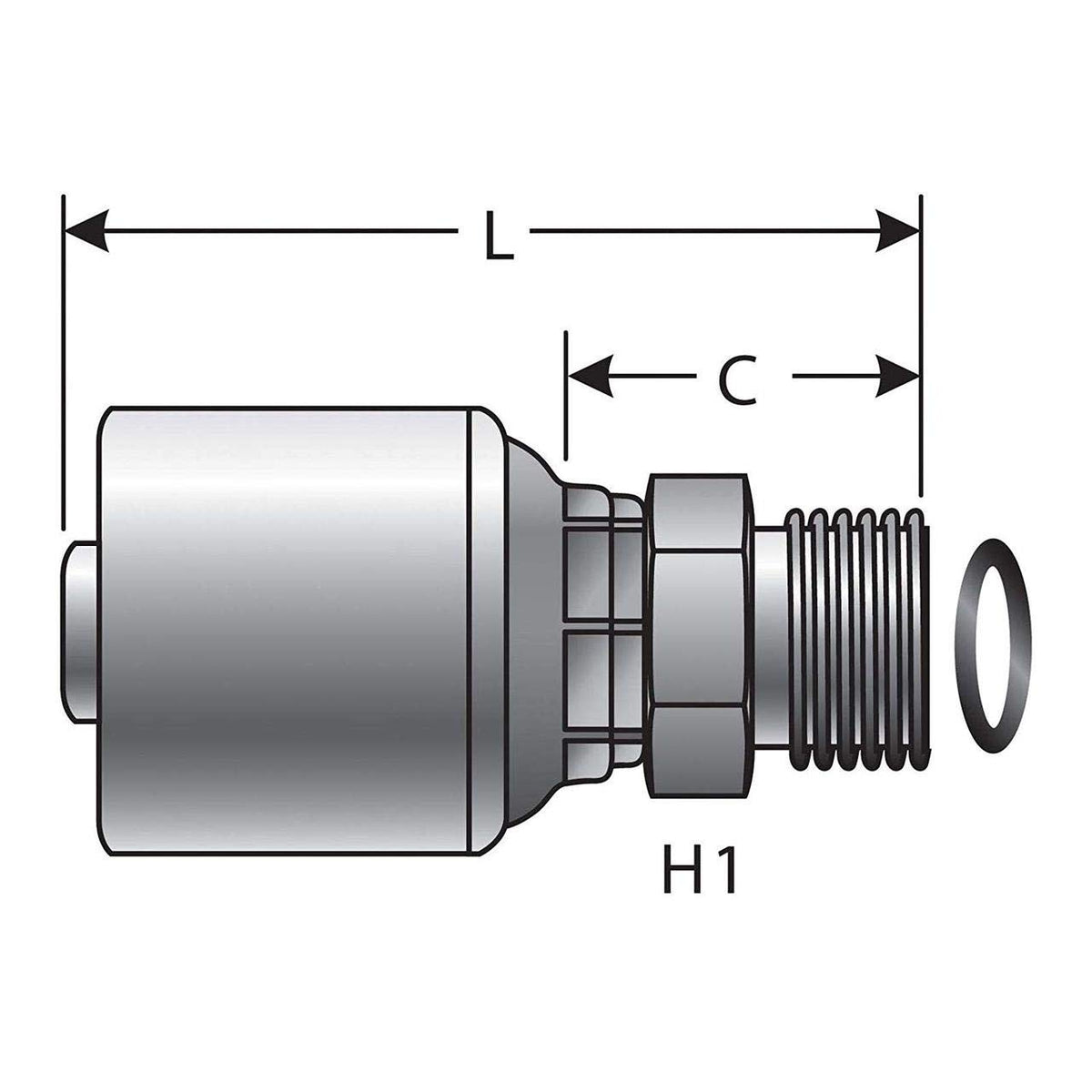 Gates G25225-1212 HYDRAULIC COUPLING-MEGACRIMP