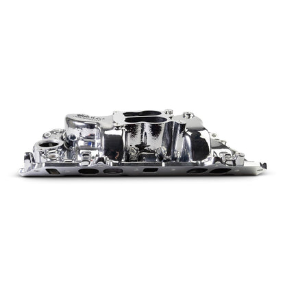 EDELBROCK 2161-CP Edelbrock - INTAKE MANIFOLD, BB CHEVY 396-454 OVAL PORT, PERFORMER, CHROME PLASMA COATED (2161-CP)