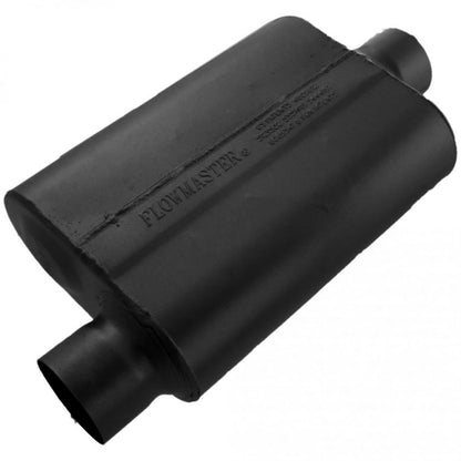 FLOWMASTER 43041 Flowmaster 40 Series Chambered Muffler – 3.00" Offset In / 3.00" Center Out