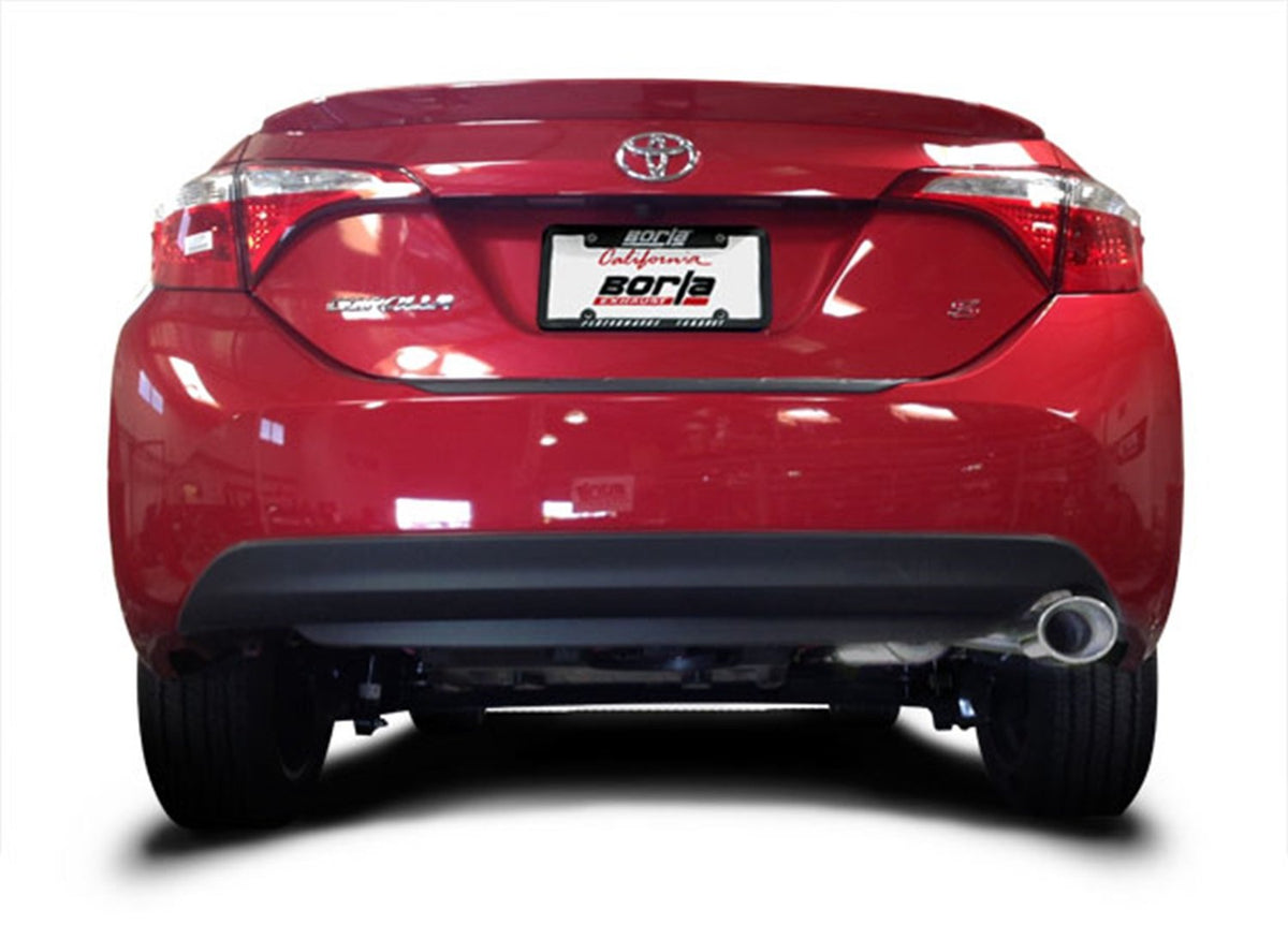 BORLA 11897 BORLA 11897 Axle-Back Perf. Exhaust Sys. for 2014-2019 Toyota Corolla S & SE & XSE & Special Edition 1.8L 4 Cyl. T-304 Stainless S-Type Right Rear Exit Single 4.25" x 3.5" Oval Polished T-304 SS Tip