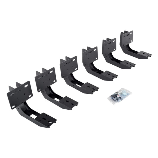 GO RHINO 6343065 Go Rhino RB10 / RB20 Brackets | Mild Steel, Textured Black | 6343065 | Fits 2019 - 2024 Ram 1500 Crew Cab Pickup (New Body Style Only. Excludes Classic Body Style)
