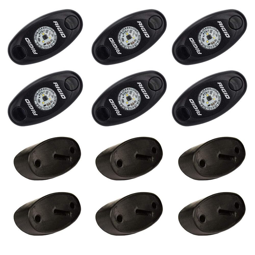 Rigid Industries 400253 RIGID IND Rock Light Kit 6 Cool White, 400253