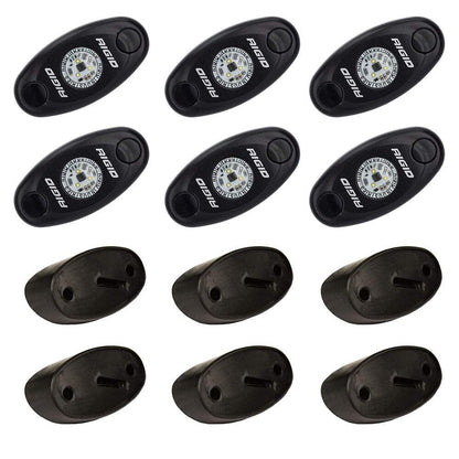 Rigid Industries 400253 RIGID IND Rock Light Kit 6 Cool White, 400253