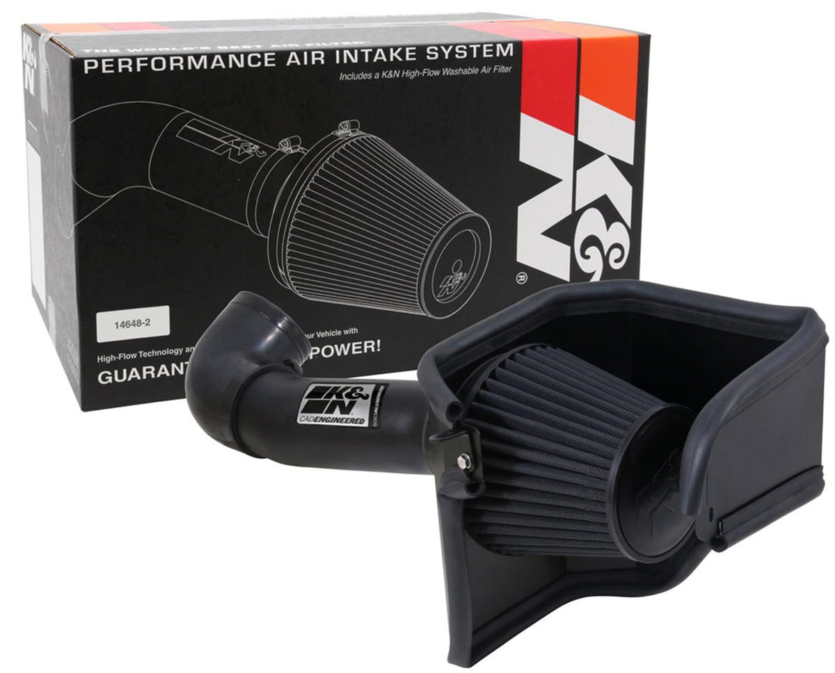 K&N FILTER 71-1542 K&N Cold Air Intake System: Dry-Flow Air Filter, Increase Performance & Acceleration: Compatible with 2005-2023 CHRYSLER/DODGE, 300C, Challenger, Charger, Magnum, 71-1542