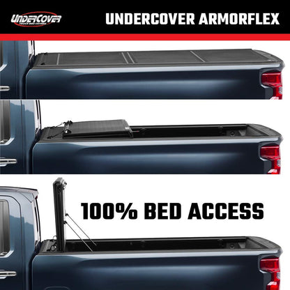 UNDERCOVER AX32004 RealTruck Undercover ArmorFlex Hard Folding Truck Bed Tonneau Cover | AX32004 | Fits 2002-2018, 2019-2020 Classic Dodge Ram 1500 6' 4" Bed (76.3")