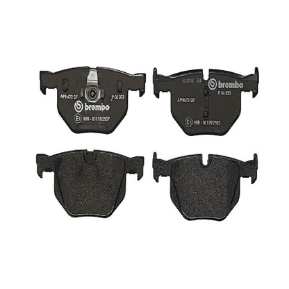 BREMBO P06033 Brembo P06033 Low-Met Rear Disc Brake Pad Set BMW/BMW (BRILLIANCE) OE# 34216763043