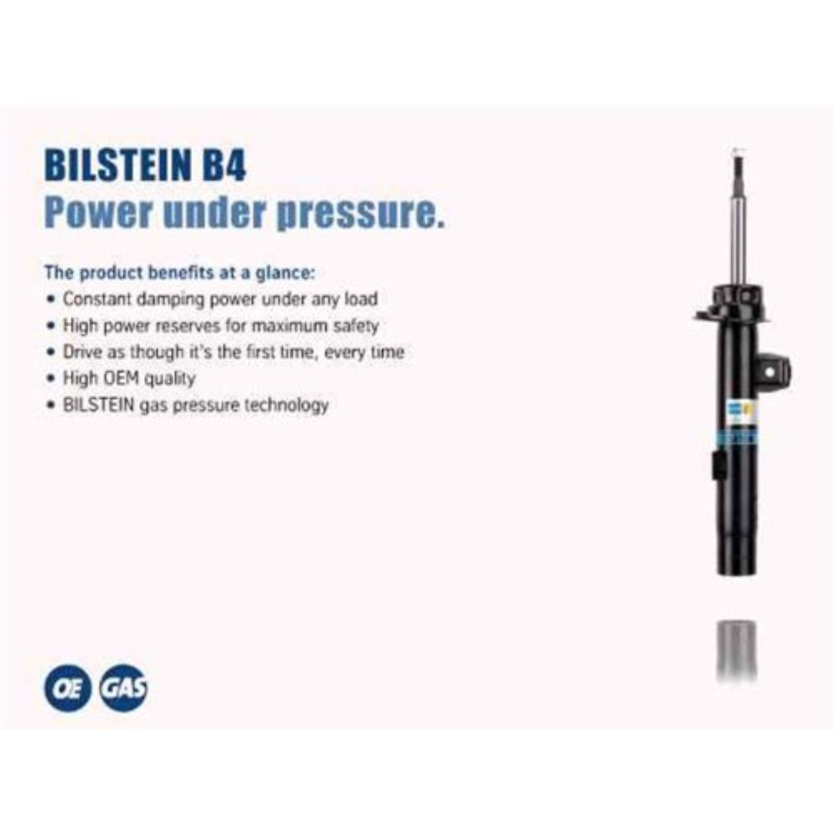 BILSTEIN 19-171609 Bilstein 19-171609 Twintube Shock Absorber , Black