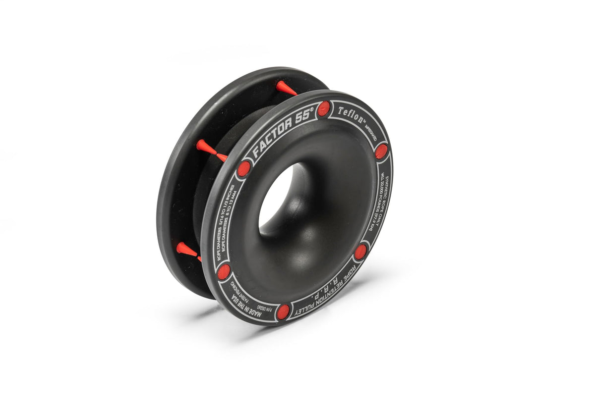 FACTOR 55 00260 Factor 55 Rope Retention Pulley (RRP) for Use with Synthetic Rope and Soft Shackle